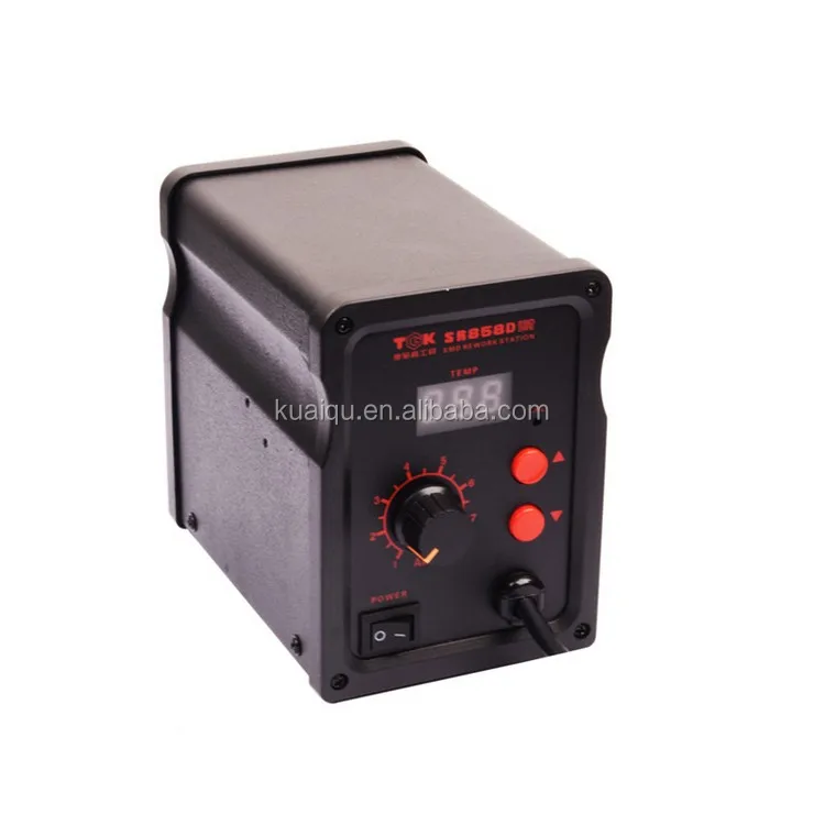 Hot Air Gun SR858D+ ESD Soldering Station Power Tools LED Digital Heat Gun Desoldering Station With 3 Air nozzle (2)