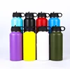 Wholesale Custom Double Wall Insulated Stainless Steel Sports Vacuum Water Bottle with Straw cap steel water bottle oem