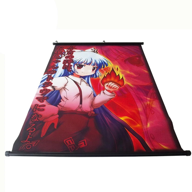 Super Hot Sale Bts Scroll Anime Fabric Print Custom Wall Scrolls - Buy