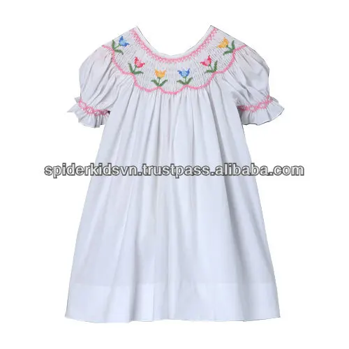 White Smocked Dress
