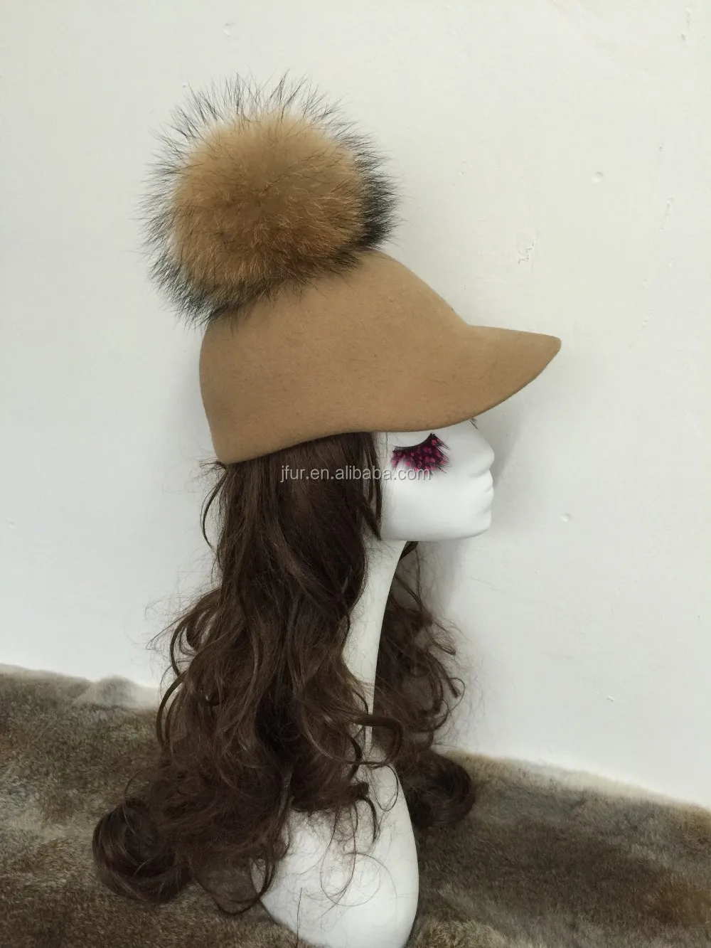 felt riding cap