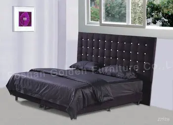 Luxury Black Diamond Bed Leather Luxury Black Diamond Bed