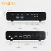 Dual NIC 2 RJ45 Gigabit LAN Port Best Fanless Mini PC Intel i7 Windows 10