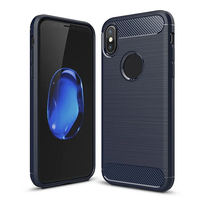 2017 New Arrival Carbon Fiber Tpu case for iphone X brushed tpu soft cover for iphone 8