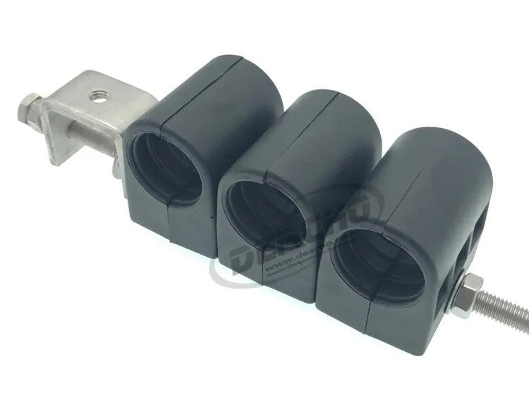 Single Hole Multiblock Hanger For 3 Runs Rf Coaxial 7/8" Feeder Cable