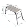 Folding Aluminium Platform Work Step Hop Up Bench Decorating 77cm Long 50cm High