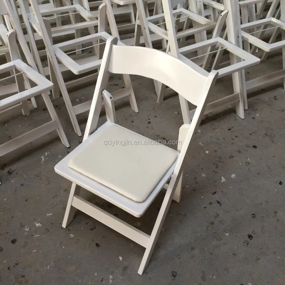 buy white wooden folding chairs