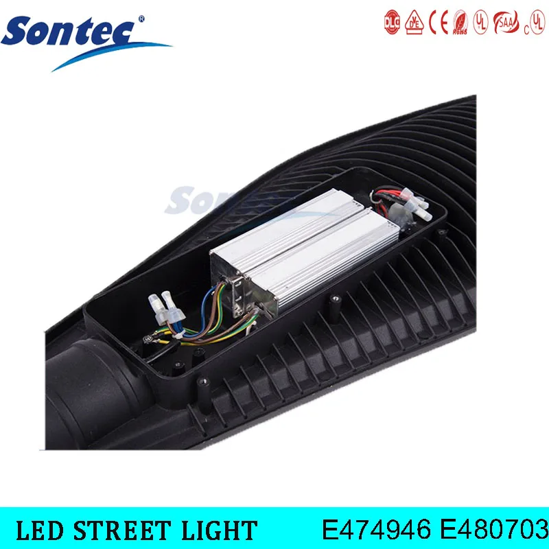 Sontec UL DLC High quality Aluminum lamp body 40w led street lights outdoor