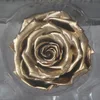 Budget Real Roses Dipped In Gold Securable Surround For Flower Bouquets Wedding