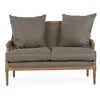 Furniture Sofa Home Wood Chair Hotel Design Settee High Back And Modern French Classic Loveseat