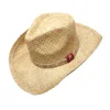 wholesale summer adult belt rope decorative natural straw raffia hat