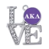 CS0017 Fashion Husuru jewelry alpha AKA greek letters group sticker design pendant