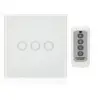 EU Standard Remote Control Switch 1gang 2gang 3Gang 1 Way Smart Wall Switch Wireless Remote RF Touch Light Switch