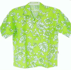 couple shirts in holiday, OEM cotton shirts, cocanut printed shirts