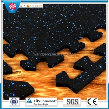 Qingdao Jigsaw Rubber Gym Mat Epdm Interlocking Gym Rubber