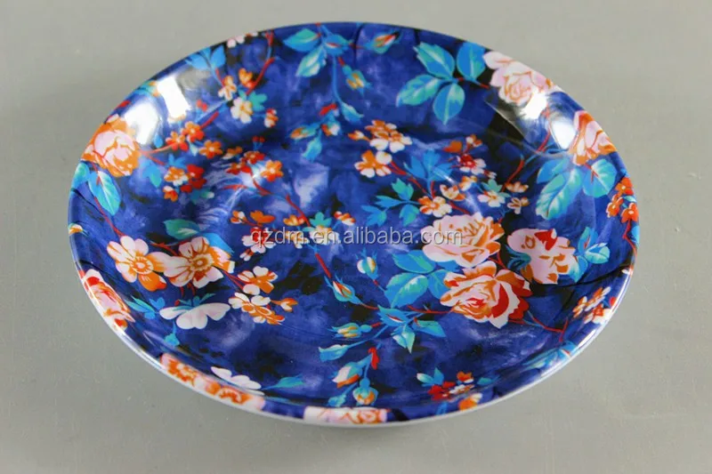 English Flower Design Melamine Cup Saucer/Cup Coaster