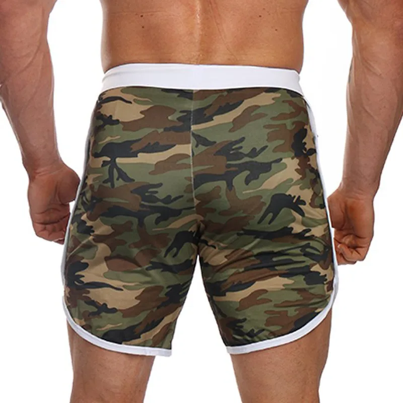 Quick Dry Gym Wear Sublimation Camo Printing Training Workout Shorts ...