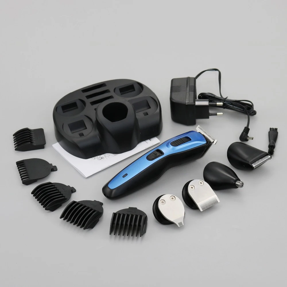 Beard Trimmer Kit With Stand Cordless Rechargeable Waterproof 5 In 1