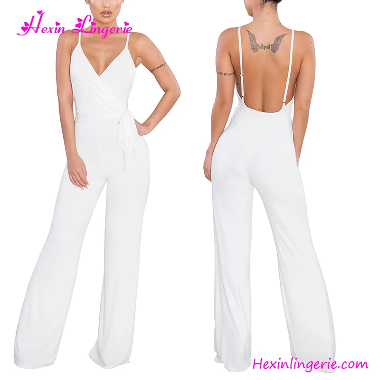 white spandex jumpsuit
