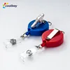 retractable customized id badge reel holder pull reel key