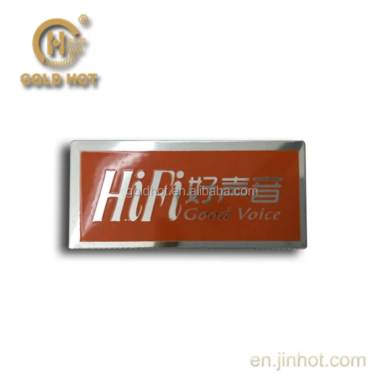 Famous Brand Logos With Names Embossed Metal Plate For Furniture