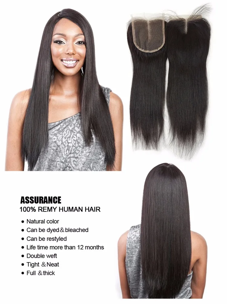 Malaysian Hair With Closure 4x4 5x5 Cuticle Aligned Raw