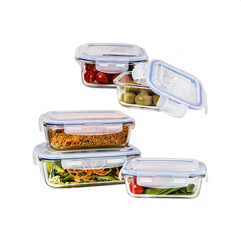 China Supplier Custom Oem Borosilicate Glass Food Storage Container