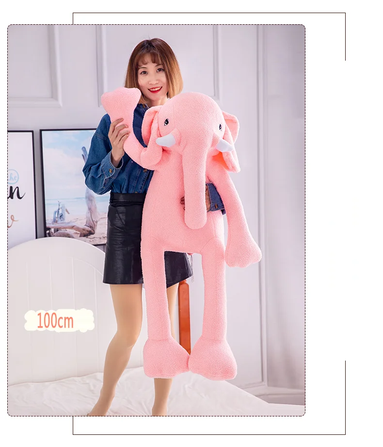 Big Ears Plush Elephant Weighted Stuffed Animal 3lb Or 4lb Custom Plush