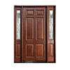 Modern solid mahogany wood entrance doors for house