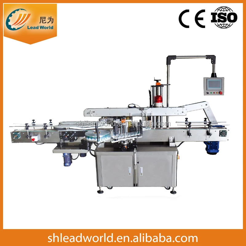 Double Sided Label Applicator Drink Water Bottle Labeling Machine