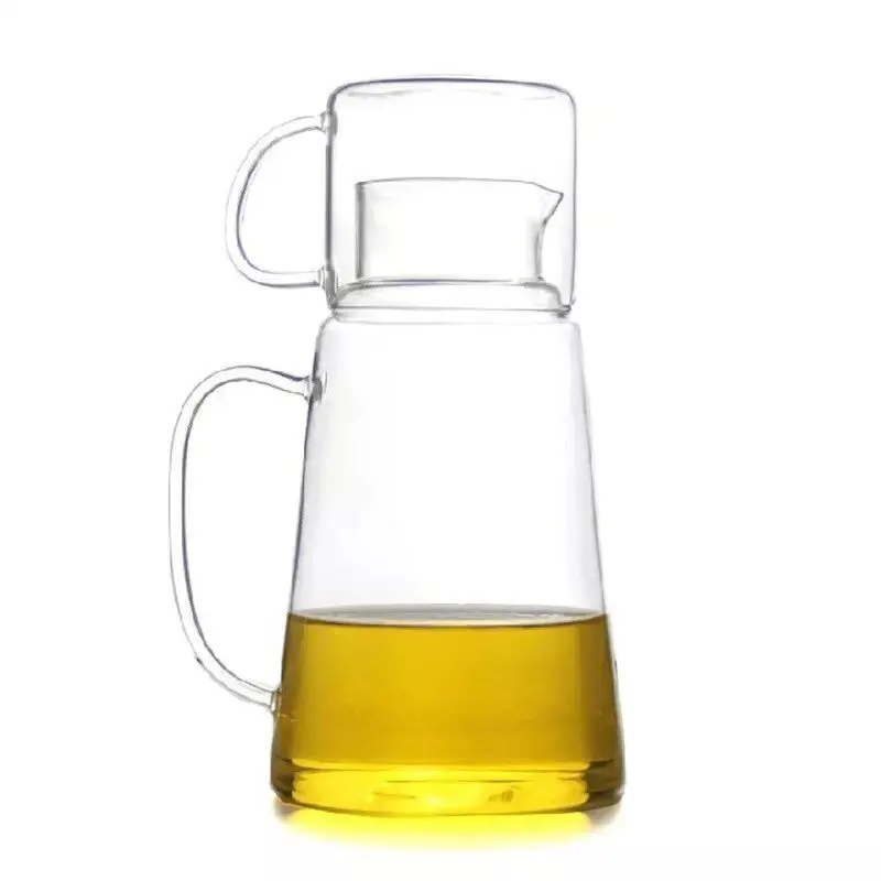 Borosilicate Glass Water Carafe Set,Bedside Night Carafe With Tumbler