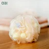 Natural self cleaning wholesale bath ball sponges net loofah shower puff set foam bathing sponge