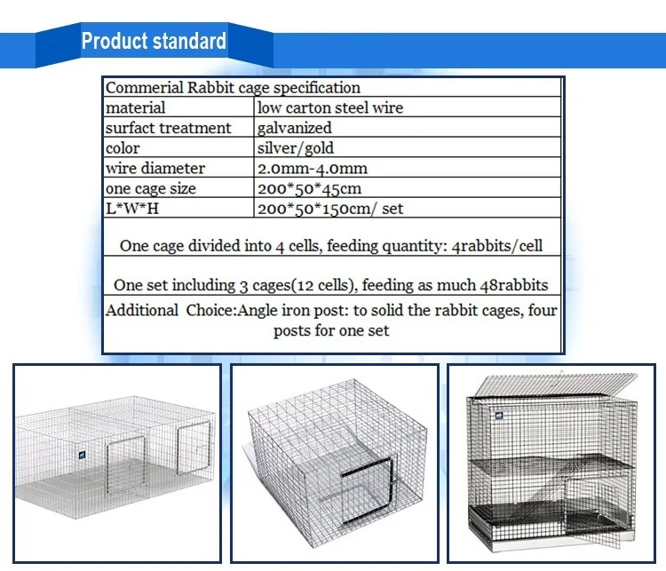 rabbit cage size