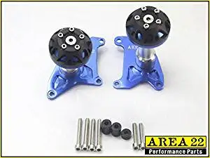 Area 22 2014/2015 Honda MSX125 Grom CNC Engine Crash Protectors (Blue)