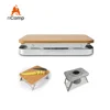 Outdoor camping bamboo prep surface for cutting board