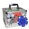 600PCS Custom Printed 11.5 g ABS Plastic Casino Poker Chips Gift Set in Acrylic suitcase for Poker games
