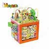 2019 Top sale kids activity cube wooden educative games for creativity W12D048B