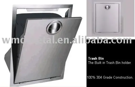 Gpx 901 Built In Trash Bin Rubbish Can Garbage Barrel Gpx 901 Built In Trash Bin Rubbish Can Garbage Barrel