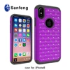 Factory Price Mobile Phone Accessories for Iphone 8,Plastic Diamond Cell Phone Cover Case for iphone 8