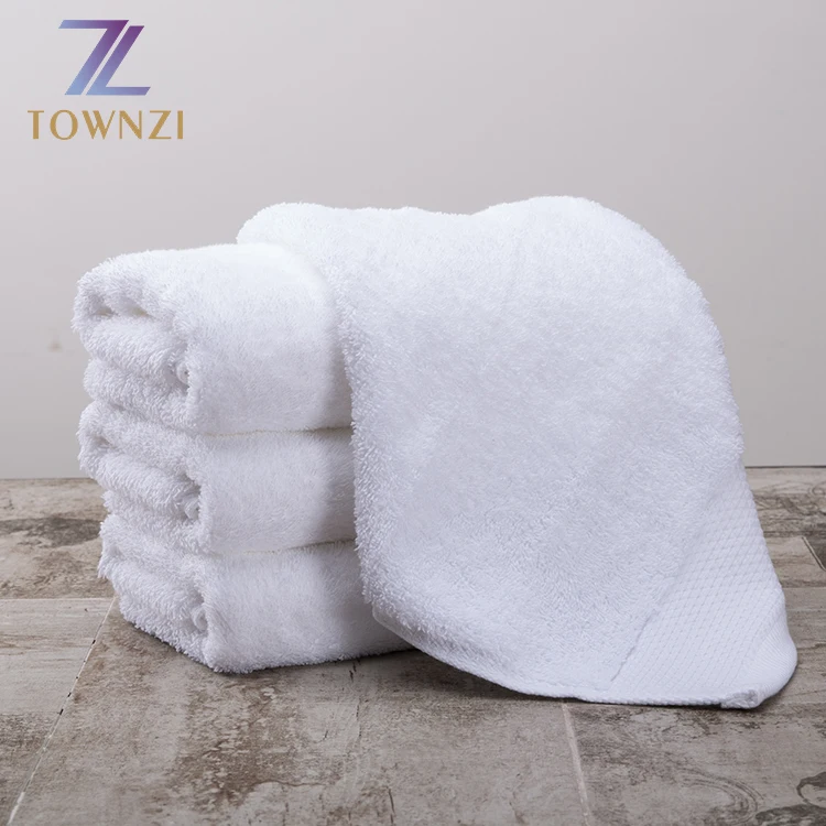 2017 Fashion Luxury 5 Star Hotel Rectangle Dobby White 100% Cotton Face 800G Beach Bath Towel Hotel