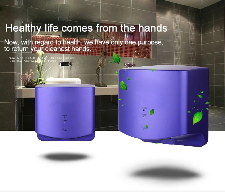 Multicolor Single Jet Hand Dryer Automatic Induction Battery Operated