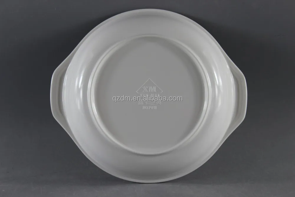 Melamine Deep Plate With 2 Handle,Handled Melamine Bowl