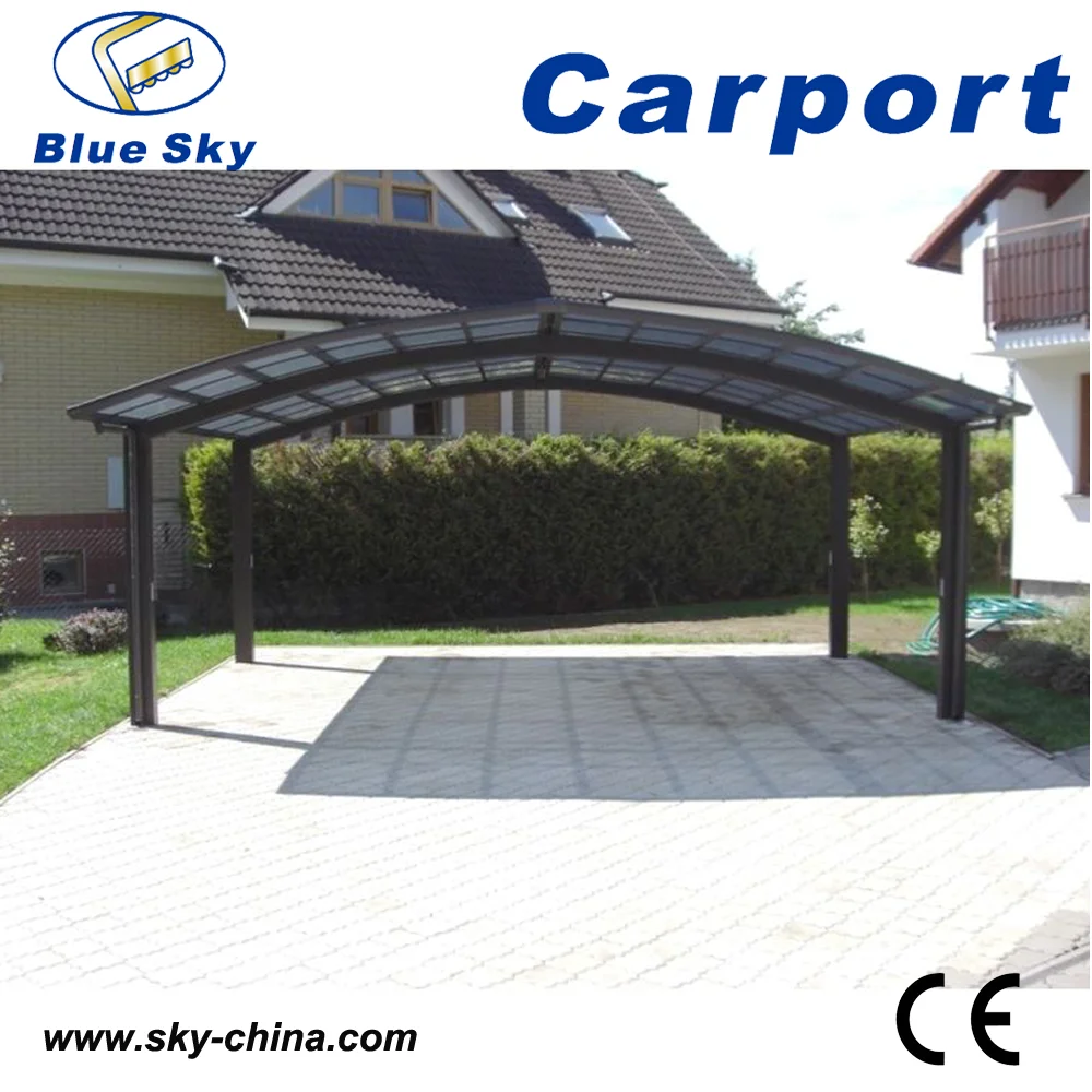 2 Car Metal Carport Aluminum Carport Curved Carport - Buy 