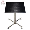 (SP-RT204) Uptop adjustable foldable wood top restaurant table