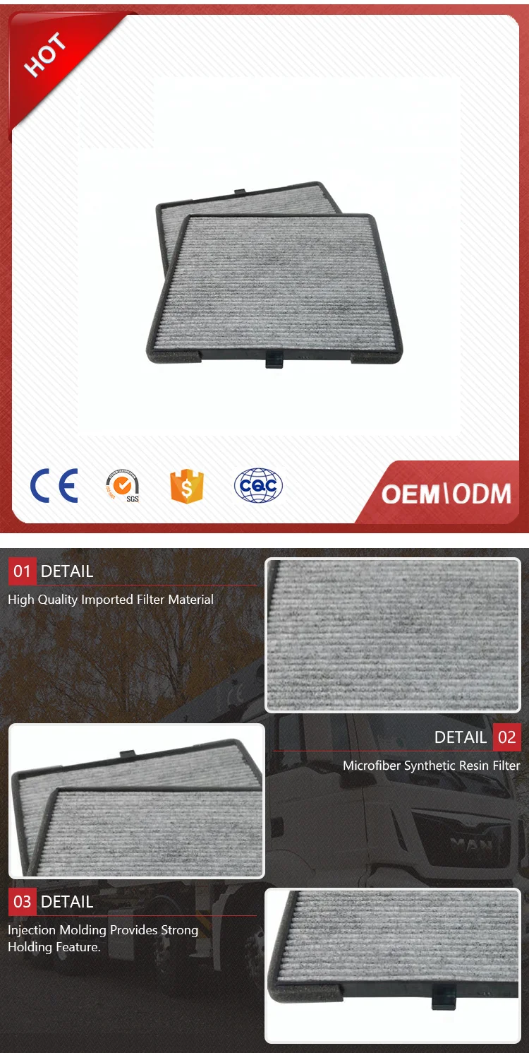 High Quality Auto Parts 97133-07000 cabin air filter