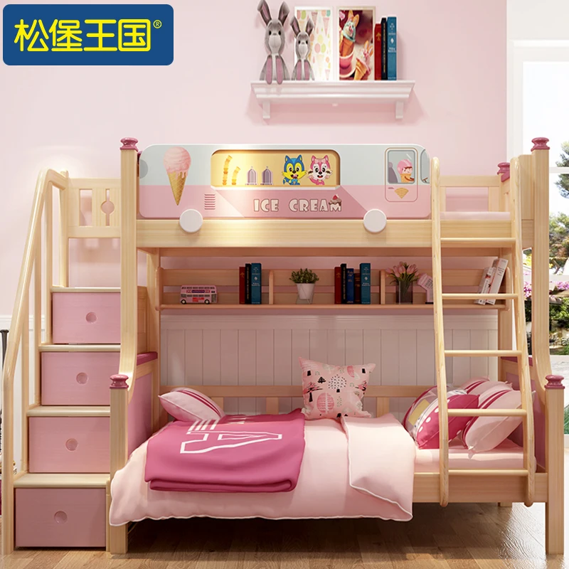 High Quality Durable Cheap Solid Pine Wood Functional Kids Bedroom Furniture Sets Kids Bunk Bed Buy Twin Double Deck Bed Kids Furniture Cheap Bunk