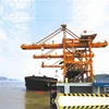 Grab Ship Unloader Used To Unload Coal From Ships