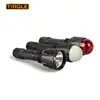High power 1000 lumens self defensive portable glare led rechargeable flashlight with battery