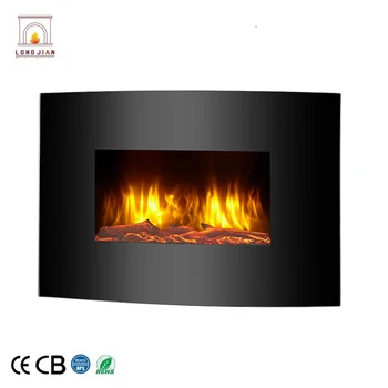 Heating Decoration Electric Fireplace With Real Fire Burning Flame