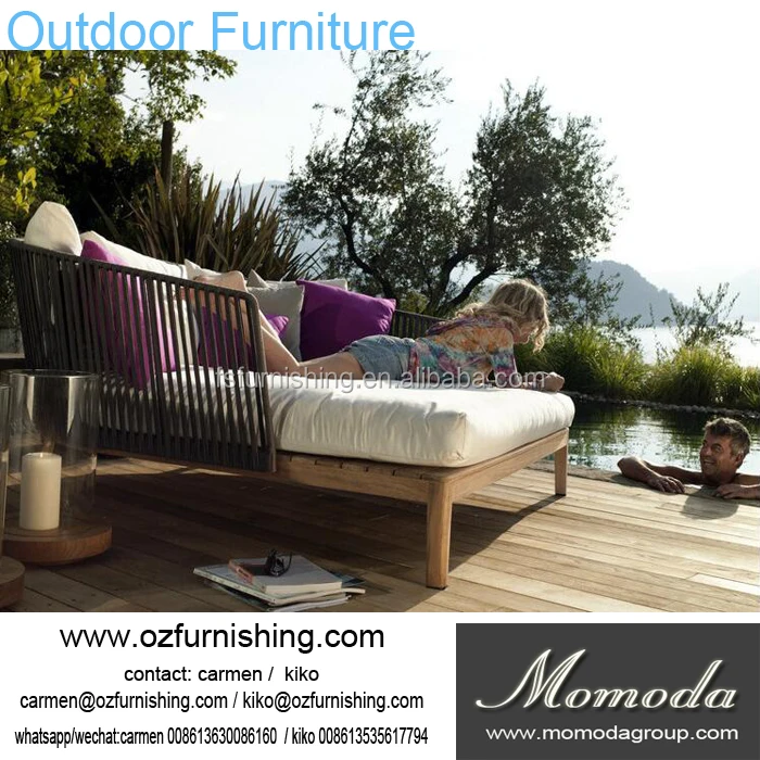 Outdoor Solid Wood Garden Furniture Sofa Factory Customized Mood Solid Wood Garden Furniture Sofa